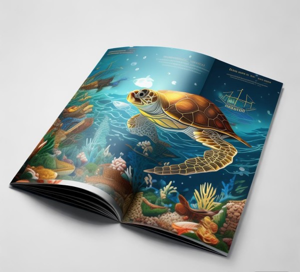 海产品公司画册设计图，画册设计与文化传递的深层内涵